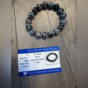 Obsidian Strechable Bracelet